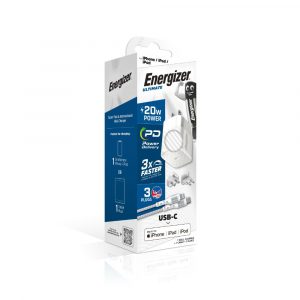 Energizer 20W Wall Charger with Lightning Cable-image