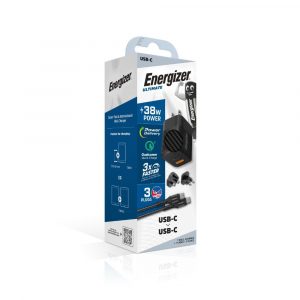 Energizer 38W Wall Charger Black + USB-C Cable-image